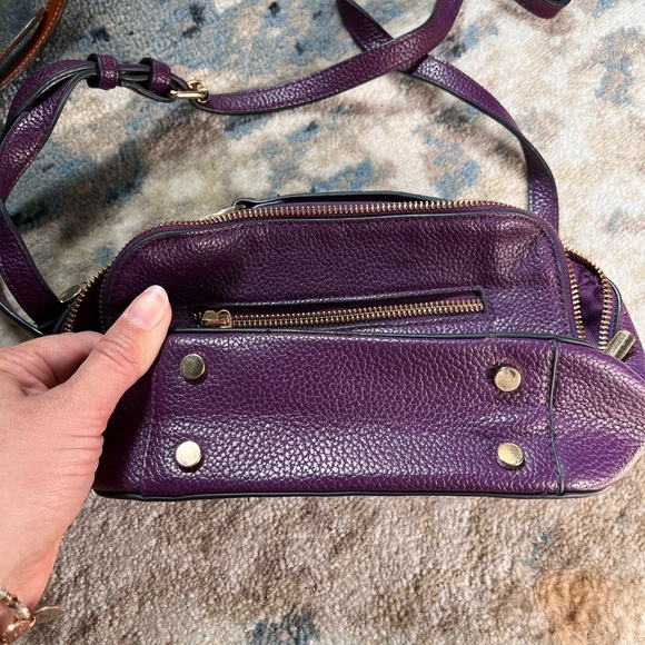 Purple Vegan Target Crossbody Bag a new day - Picture 4 of 11